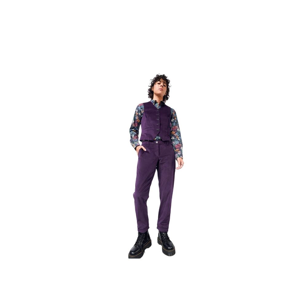 Wildfang Empower Velvet Trousers Black Dress Pants Size Small